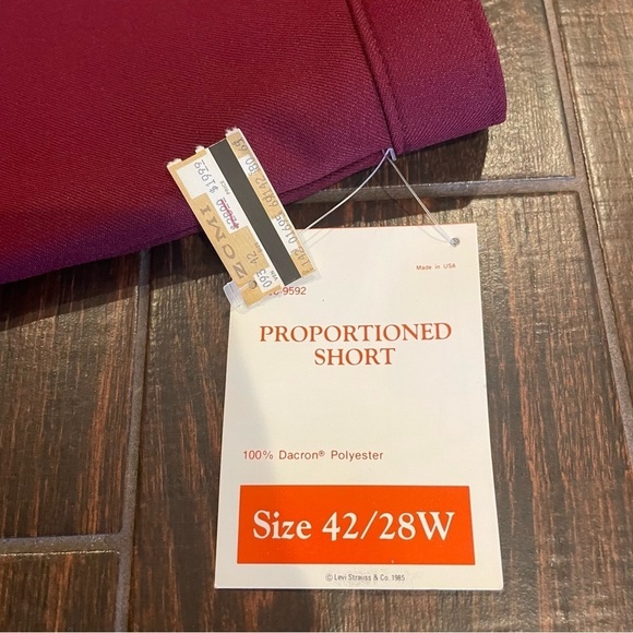 NWT Bend Over Levi Strauss & Co Vintage 1980’s Trouser Pants - Picture 8 of 10